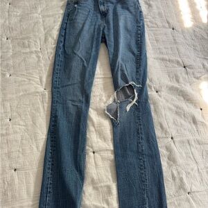 Abercrombie & Fitch Straight Leg Jeans in Blue